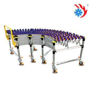 Sistema <span class=keywords><strong>de</strong></span> Transportadores <span class=keywords><strong>de</strong></span> Rodillos Telescópicos por Gravedad con Giro <span class=keywords><strong>de</strong></span> 90/180 Grados para Carga y Descarga <span class=keywords><strong>de</strong></span> Contenedores - Product Image 5