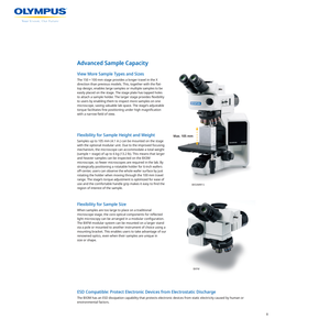 <span class=keywords><strong>Microscope</strong></span> métallurgique de recherche <span class=keywords><strong>Olympus</strong></span> BX53M, éclairage LED, indice de protection IP54, résolution de la caméra 1920x1080, mise au point manuelle - Product Image 4