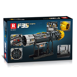 Reobrix 33014 Modello <span class=keywords><strong>Motore</strong></span> F35 |   Kit di costruzione meccanico da 1812 pezzi con ugello <span class=keywords><strong>a</strong></span> doppia posizione e turbina rotante |   STEM Educativo - Product Image 6
