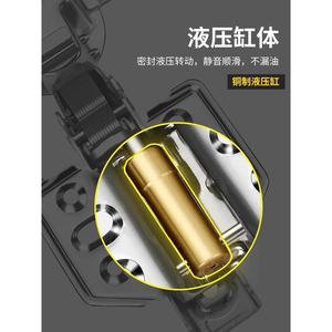 Charnière de meuble Xinjunye en acier laminé à froid, charnière hydraulique pour porte d'armoire, charnière à ressort à courbure moyenne et grande pour armoire - Product Image 2