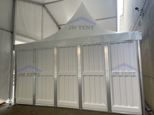 Chống cháy không thấm nước trắng PVC chùa lều với nhôm ống vuông khung cho bên ngoài trời sự kiện - Product Image 2