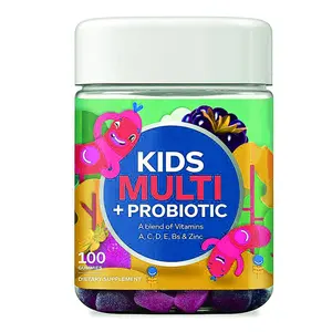 OEM/ODM Formula Daily Support Delicious Probiotic Multivitamin Gummies For Kids With Vitamin B1 B12 C D3