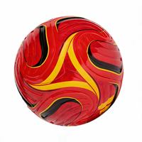Ballon de football en PU avec logo personnalisé, taille 5, cousu à la machine, thermocollé, résistant à l'abrasion, ballon de football d'entraînement professionnel