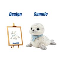 Pabrik Mainan Shengye Desain Khusus Tema Biologi Laut Mainan Boneka Anjing Laut Lucu dari Bahan PP Cotton untuk Kenyamanan Tidur, Hadiah Ulang Tahun