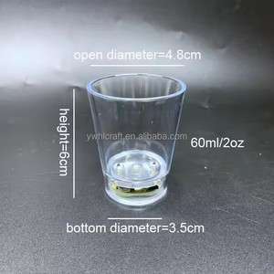Accesorios de Bar HLC, Novedades para Fiestas, Copa de <span class=keywords><strong>Vino</strong></span> Luminosa de 60 ml, Copa de Chupito LED Intermitente Activada por Agua para Mardi Gras, Copa para Fiestas de Carnaval - Product Image 4
