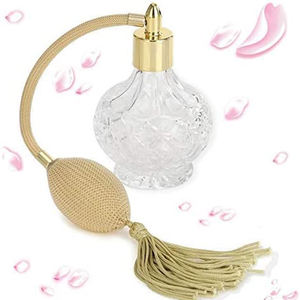 Vente en gros de flacons d'huile essentielle transparents miniatures de luxe vintage faits à la main de 80 ml avec couvercle, flacon de parfum en cristal vide pour cadeau - Product Image 5