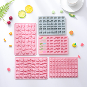 Moldes de goma de silicona con forma de dibujos animados creativos, Mini molde antiadherente para hornear para Chocolate, caramelo duro, dulce, gelatina, Fondant - Product Image 2