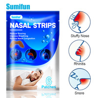6 Patch Sumifun Plester Hidung Nyaman untuk Pernapasan, Anti-Dengkuran, Plester Pereda Hidung, Perlengkapan Kesehatan K07401, Umur Simpan 2 Tahun