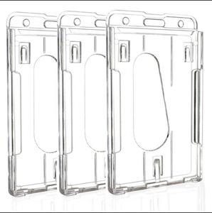 Porte-badge métallique personnalisé avec double porte-carte d'identité, idéal pour les employés et l'accès aux événements - Product Image 3