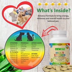<span class=keywords><strong>Compresse</strong></span> multivitaminiche a marchio privato per cani e gatti con minerali di acido folico e aminoacidi integratore per cani Senior vitamina per cani - Product Image 4