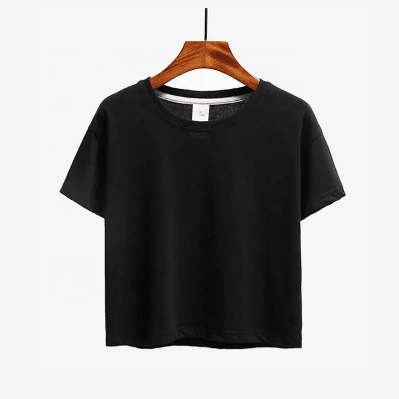 2020 Hot Selling Vrouw Korte Tee Afdrukken Foto 'S 100% Katoen Vrouwen Crop T-shirts