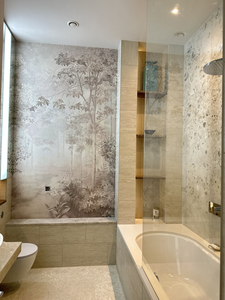 <span class=keywords><strong>วอลเปเปอร์</strong></span>ภาพจิตรกรรมฝาผนังลายป่าที่มีเสน่ห์ <span class=keywords><strong>ฉาก</strong></span>ธรรมชาติที่สมจริงสำหรับตกแต่งห้องนั่งเล่นและห้องนอน - Product Image 3