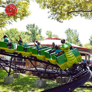 Llamativo pequeño montaña rusa de alta velocidad Dragon Train Rides <span class=keywords><strong>barato</strong></span> posavasos 5 Cart venta - Product Image 6