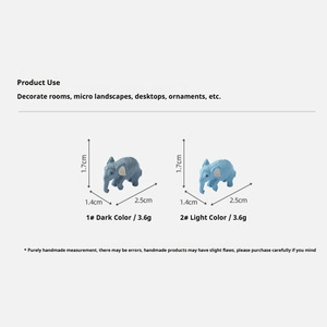 Miniature Éléphant en Résine Mignonne, Figurine d'Animal Sauvage pour Terrarium de Mousse, Micro-Paysage, Table de Sable, Décoration de Scène DIY - Product Image 6