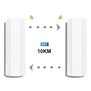 10 km dài phạm vi điểm đến đa điểm không dây wifi transmitter Wifi cầu 10 km ngoài trời CPE