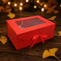 Boîte cadeau pliable magnétique en carton rigide, avec logo personnalisé et pelliculage mat bronzé