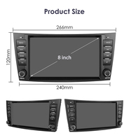 Autoradio Android 8 pouces Lecteur multimédia GPS Navigation CarPlay sans fil pour Mercedes Benz Classe E W211 W219 W209 W463