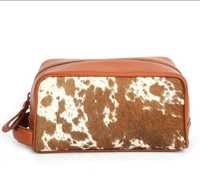Pochette en cuir véritable tendance, faite à la main, style bohème western, fermeture éclair, unisexe, haute qualité, dernier style, étui à bijoux pour femmes