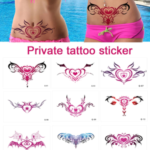 Tatuaje Temporal Impermeable para la Cintura, Calcomanía de Papel Duradera para Arte Corporal de Adultos, para Decoración Corporal en Fiestas y Festivales - Product Image 4