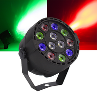 Stock UE 12*3W RGBW Par LED en plastique DMX512 8CH Slim Par pour scène, mariage, KTV, club, fête, DJ