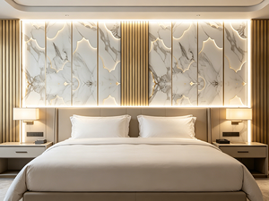 <span class=keywords><strong>Papier</strong></span> <span class=keywords><strong>peint</strong></span> auto-adhésif personnalisé à motif marbre, motif grille en grain de bois 3D, autocollant mural pour fond de télévision à la maison - Product Image 3