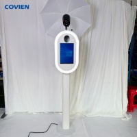 Machine de photomaton LED avec éclairage réglable et support pour appareil photo (iPad, DSLR)
