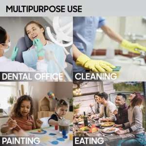 Tablier <span class=keywords><strong>jetable</strong></span> non tissé imperméable à l'eau et à l'huile pour la cuisine, la salle de classe, les activités communautaires et l'artisanat, résistant à la lessive - Product Image 4