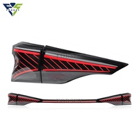 Luces Traseras LED para Sienna 2021-2025 con Lámpara Central LE, XLE, XSE, Limited, Conjunto de Luces Traseras con Señal de Giro Secuencial