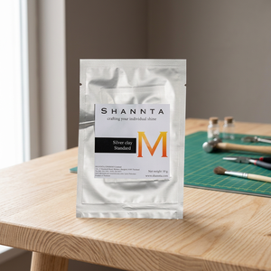 SHANNTA 80g 99.9% Pure Silver Clay (GIT Certified) Jewelry Making Supplies <b>Kit</b> for Jewelry Casting <b>DIY</b> Supplies for Pendants - Product Image 3