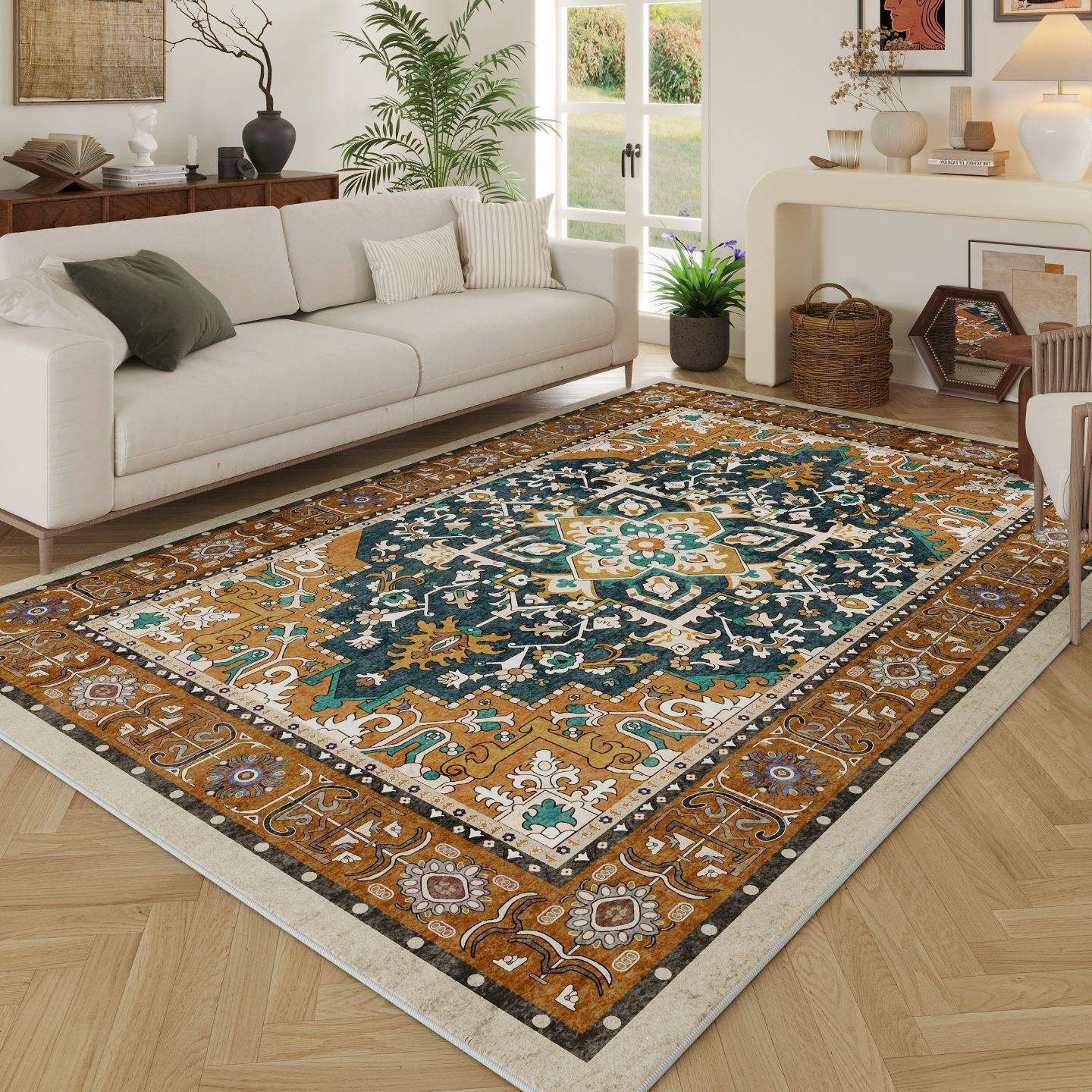 Brocado Marrón Dorado