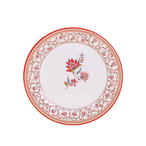 Wuhe Melamine Dinnerware Set Round Bpa Free Folk Custom Pattern Daily Use - Product Image 1
