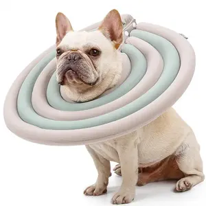2024 nueva mascota perro Elizabeth Circle Cover previene mordeduras y arañazos anillo de cuello para perros y gatos