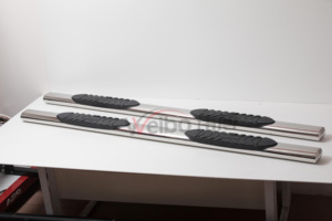 Barras de estribo para coche Toyota Tacoma, accesorio de acero inoxidable ovalado de 5 pulgadas, 4x4, rieles laterales - Product Image 3