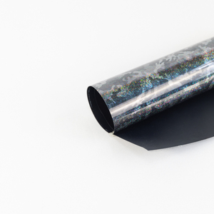 Haute qualité argent aluminium points fond <span class=keywords><strong>noir</strong></span> HTV <span class=keywords><strong>transfert</strong></span> de chaleur vinyle Film PLB053 matériel d'impression rouleau <span class=keywords><strong>papier</strong></span> pour vêtements - Product Image 2