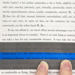 Cheap Transparent Reading Bookmarks Reading Strips Decorative Ornaments Student Supplies Stationery Reading Ruler - Product Image 2