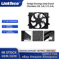 Linkteco Motor kühl ventilator für Dodge Durango Jeep Grand Cherokee 3.0L 3.6L 5.7L 6.4L 2010-52014787AC 52014787AB 7740164