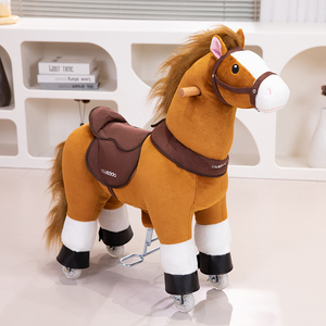 New Hot đồ chơi cơ khí ngựa để bán màu hồng sang trọng <span class=keywords><strong>Unicorn</strong></span> Rocking Horse Ride On đồ chơi - Product Image 5