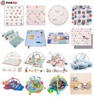 Tapete de Juego para Niños de Tela Personalizada, Gráficos de Doble Cara, Capa Protectora Impermeable, Ligero, Portátil, Fácil de Plegar, Cojín de Piso para Bebés