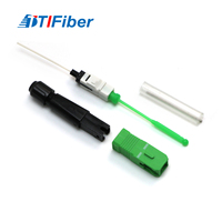 Connecteurs rapides à fusion par adhésion thermique pour fibres optiques SC/APC