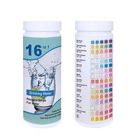 W-16 물 테스트 키트 16 in 1 식수 품질 경도 구리 철 ph 질산염 사용자 정의 스트립