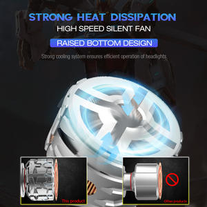 Xenplus X1 dos tubos de cobre de alta potencia 300W 60000LM faros Led para coche sistema de iluminación automática H1 H4 H7 bombilla de faro Led 9005 9006 - Product Image 3