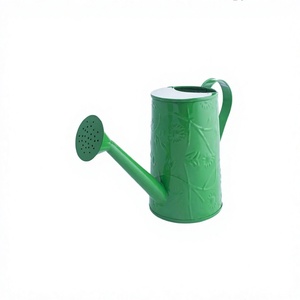 Arrosoir en métal thermolaqué vert, qualité supérieure, fait main, design classique et élégant, vente en gros - Product Image 1