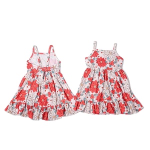 Vestido de Niña con Tirantes Metálicos Ajustables hasta la Rodilla, con Encaje y Tirantes de Mariposa en la Espalda, Personalizado con Impresión en 3-7 Días (Cd3-1) - Product Image 1