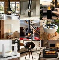 Table de foyer extérieur au gaz personnalisée, foyer extérieur au propane sans fumée pour jardin