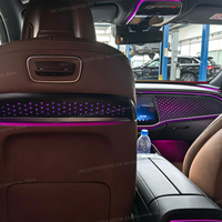Lampu Ambient Panel Bercahaya Mercedes E-Class W214, Speaker Tweeter 4D Berputar, Lampu LED Coverackrest
