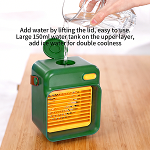Mini Ventilador de Escritorio para el Hogar, Ventilador de Aire Acondicionado Portátil, Enfriador de Aire Evaporativo Recargable por USB, Ventilador de Aire Portátil con Agua - Product Image 4