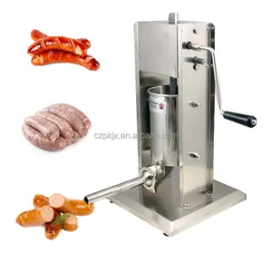 Manual de aço inoxidável salsicha stuffer/salsicha enchimento/salsicha que faz a máquina com 4 tamanho salsicha tubo para venda