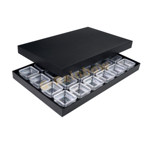 Nhựa vuông màng bên trong vòng bảo vệ trường hợp rõ ràng nhựa trang sức treo hộp - Product Image 3