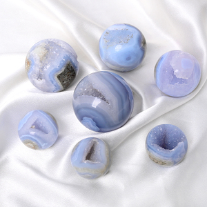 Groothandel Hoge Kwaliteit Gepolijste Edelsteen Helende Kristallen Bol Blauwe Kant Agaat Bol Voor Decoratie - Product Image 2