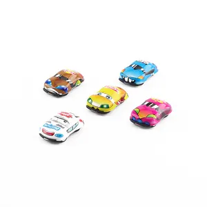 Factory Direct Sales Cheap Price Plastic Promotional Mini Cartoon Toy Car Pull Back For Vending Machine Capsule